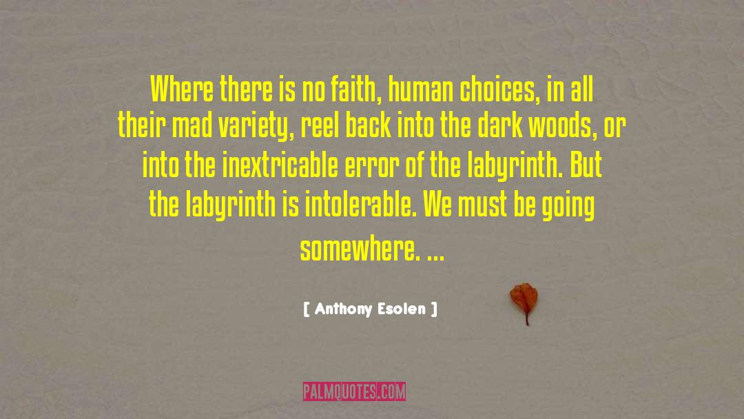 Anthony Esolen Quotes: Where there is no faith,