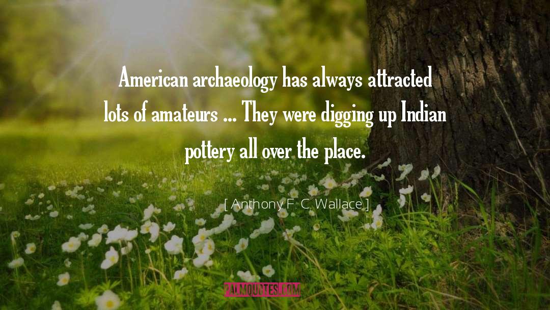 Anthony F. C. Wallace Quotes: American archaeology has always attracted