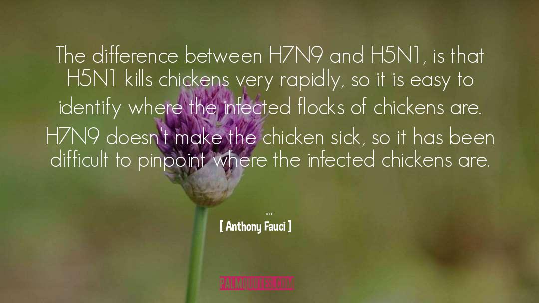 Anthony Fauci Quotes: The difference between H7N9 and