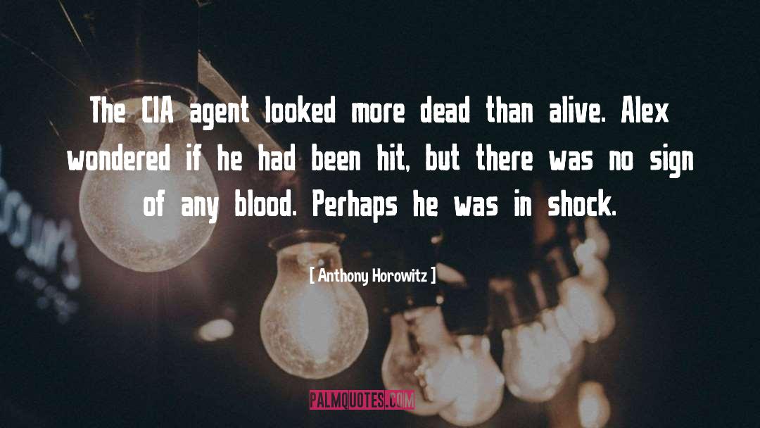 Anthony Horowitz Quotes: The CIA agent looked more