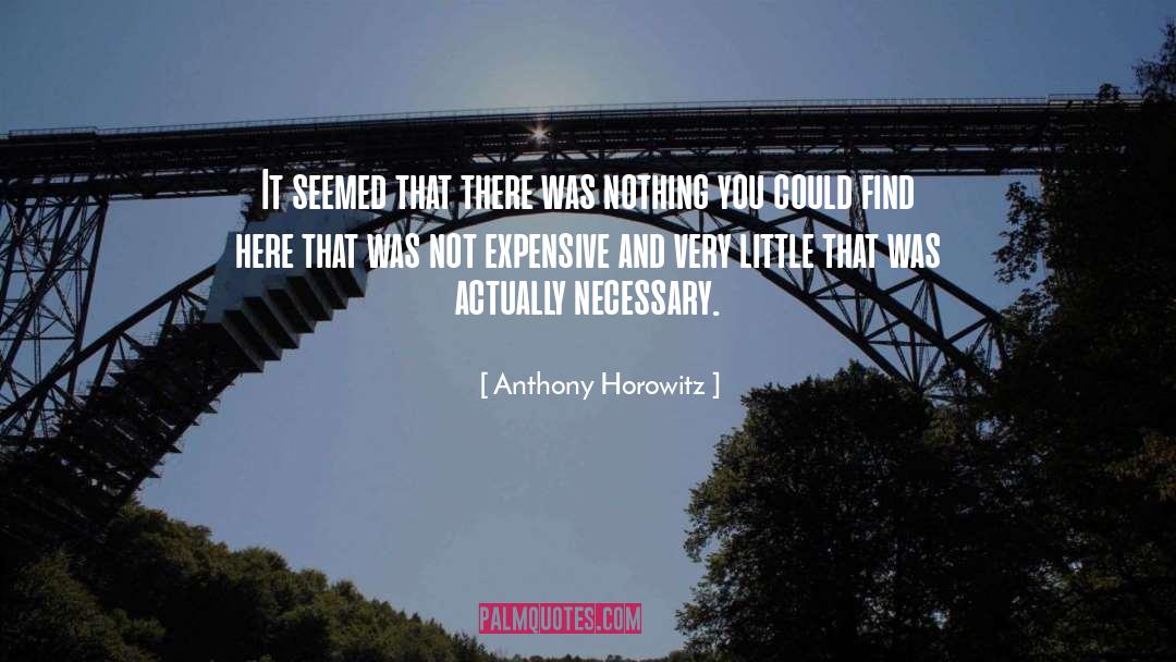 Anthony Horowitz Quotes: It seemed that there was