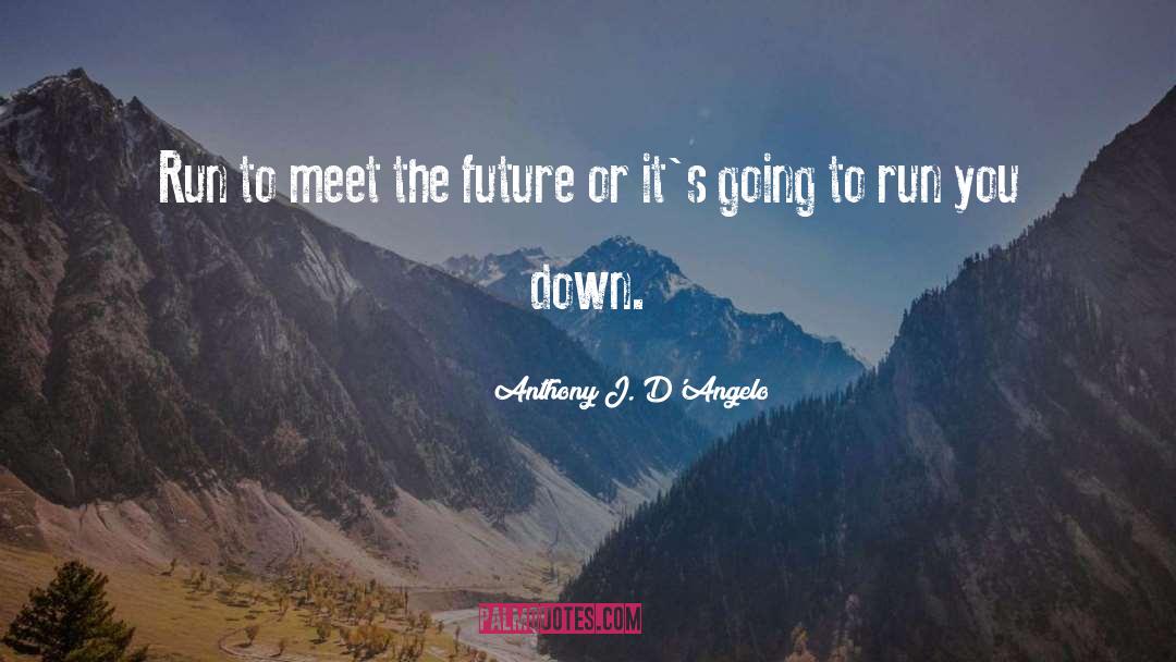 Anthony J. D'Angelo Quotes: Run to meet the future