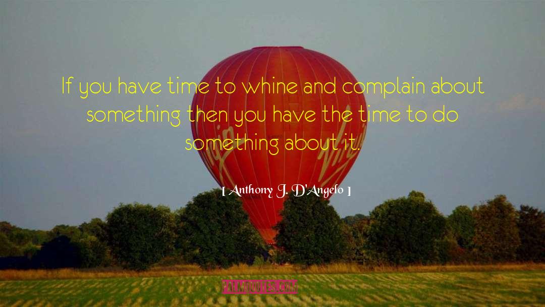 Anthony J. D'Angelo Quotes: If you have time to