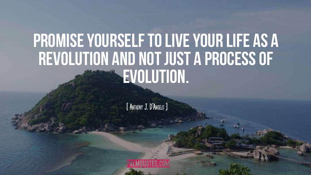 Anthony J. D'Angelo Quotes: Promise yourself to live your