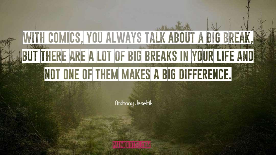 Anthony Jeselnik Quotes: With comics, you always talk