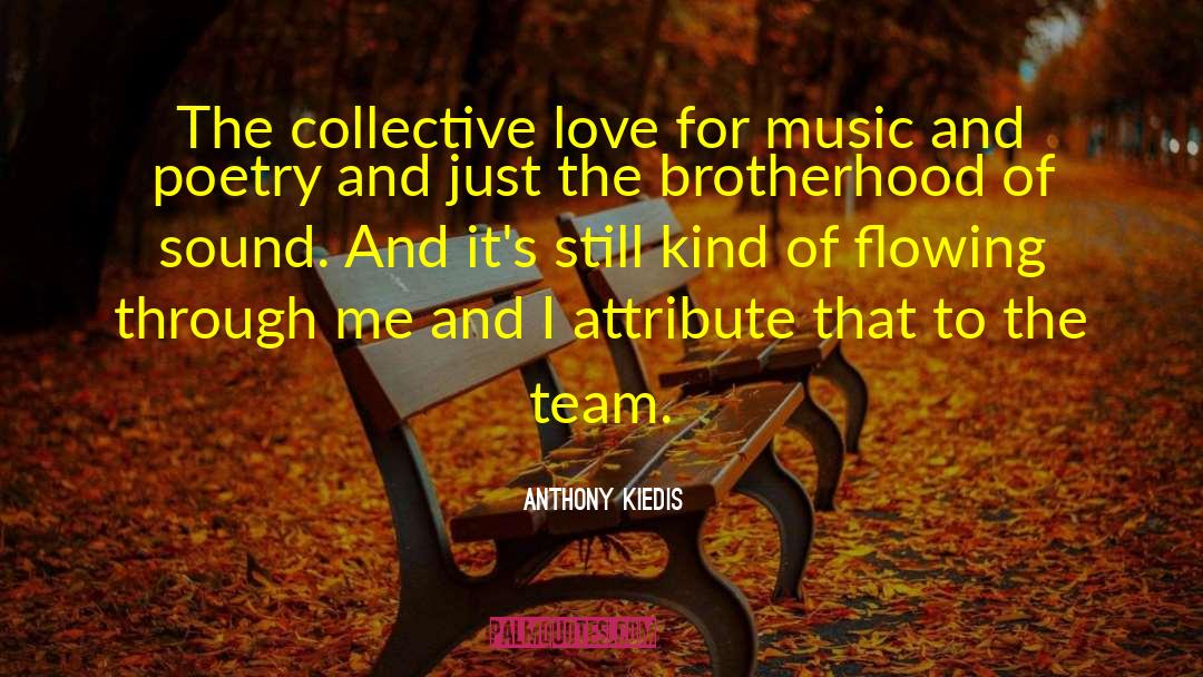 Anthony Kiedis Quotes: The collective love for music