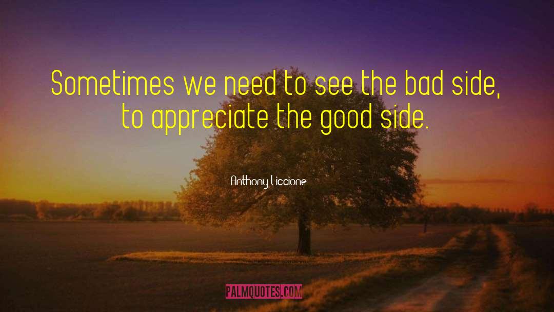 Anthony Liccione Quotes: Sometimes we need to see