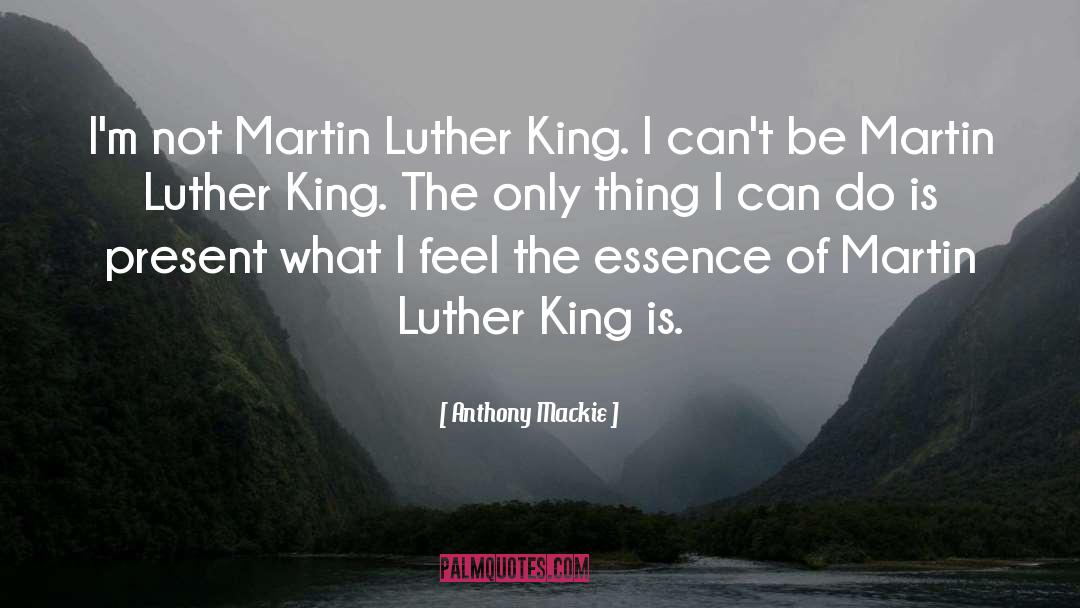 Anthony Mackie Quotes: I'm not Martin Luther King.