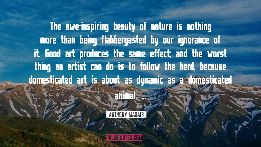 Anthony Marais Quotes: The awe-inspiring beauty of nature