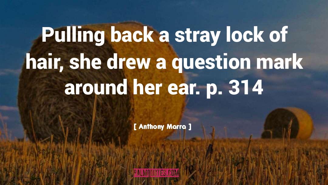 Anthony Marra Quotes: Pulling back a stray lock