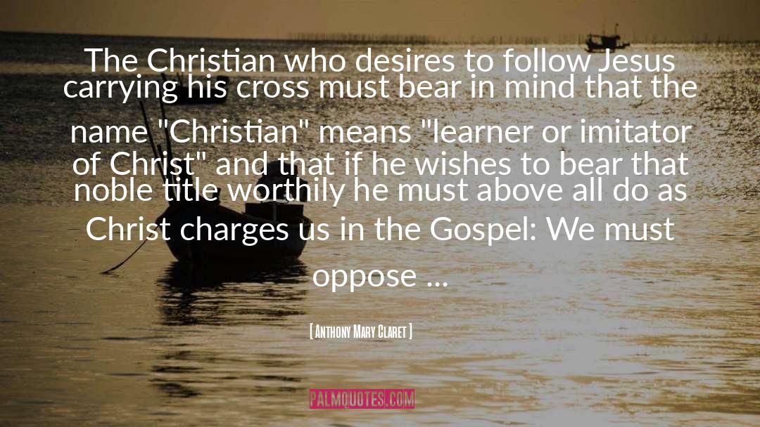 Anthony Mary Claret Quotes: The Christian who desires to