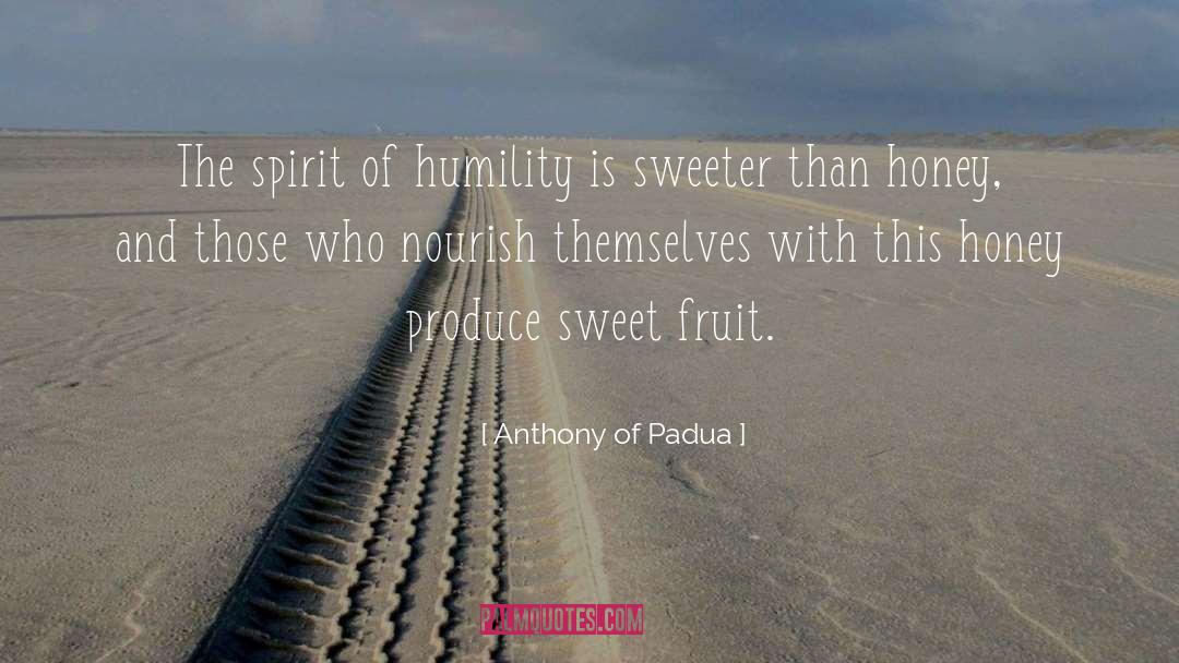Anthony Of Padua Quotes: The spirit of humility is