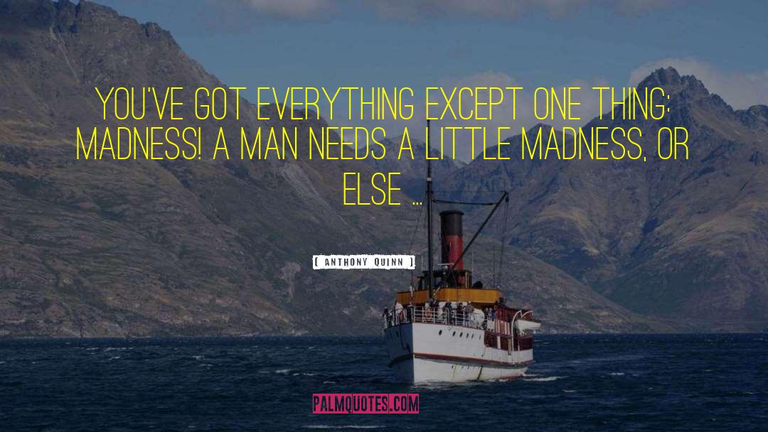 Anthony Quinn Quotes: You've got everything except one