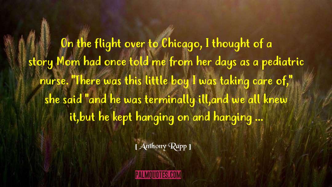 Anthony Rapp Quotes: On the flight over to