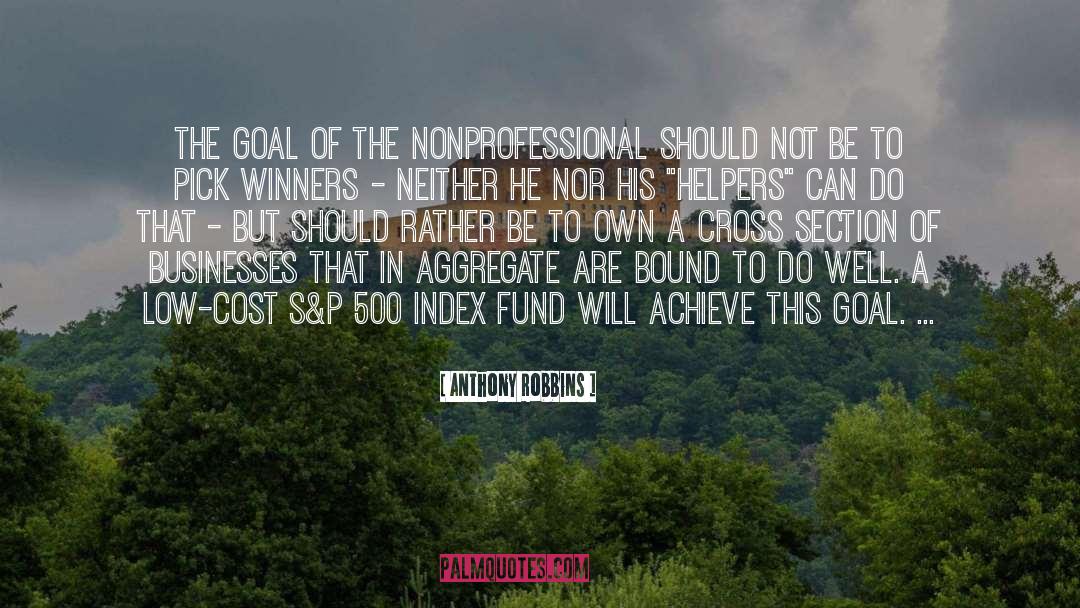 Anthony Robbins Quotes: The goal of the nonprofessional