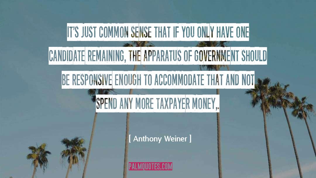 Anthony Weiner Quotes: It's just common sense that
