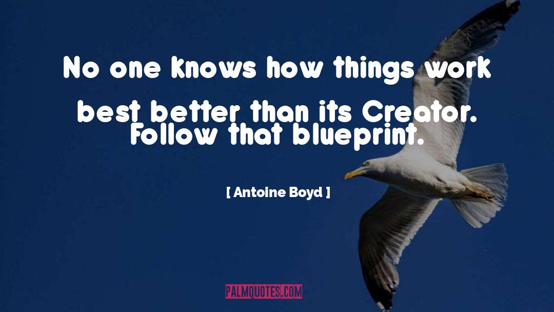 Antoine Boyd Quotes: No one knows how things