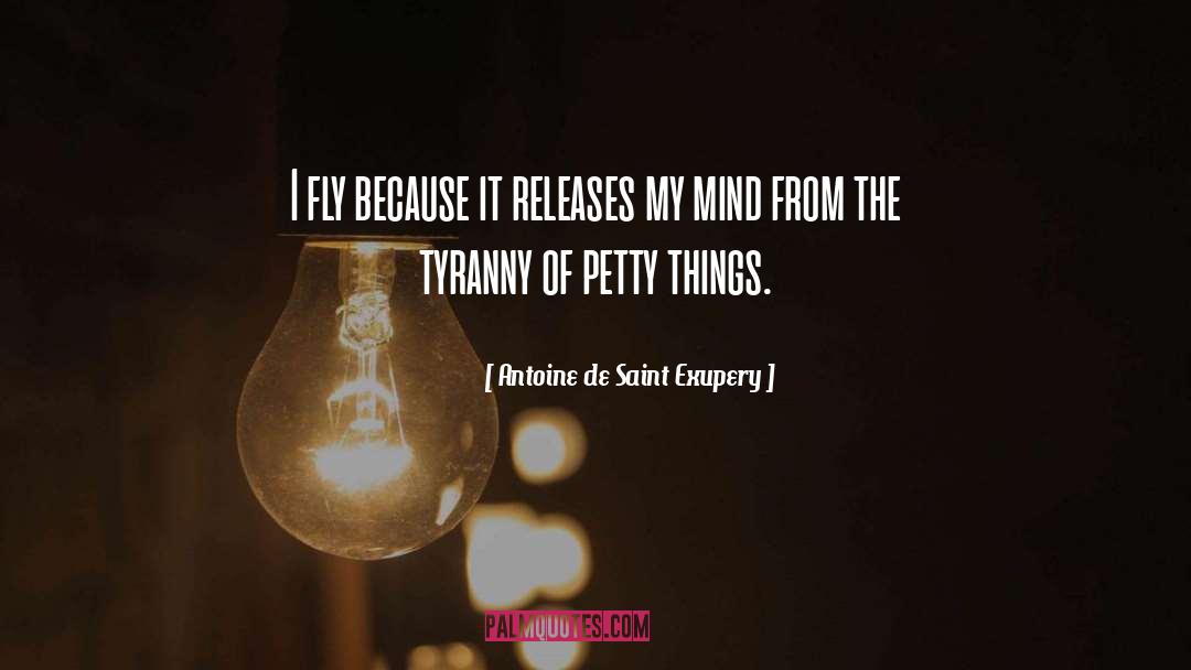 Antoine De Saint Exupery Quotes: I fly because it releases