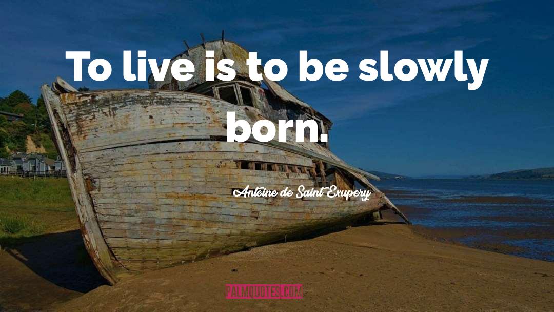 Antoine De Saint Exupery Quotes: To live is to be