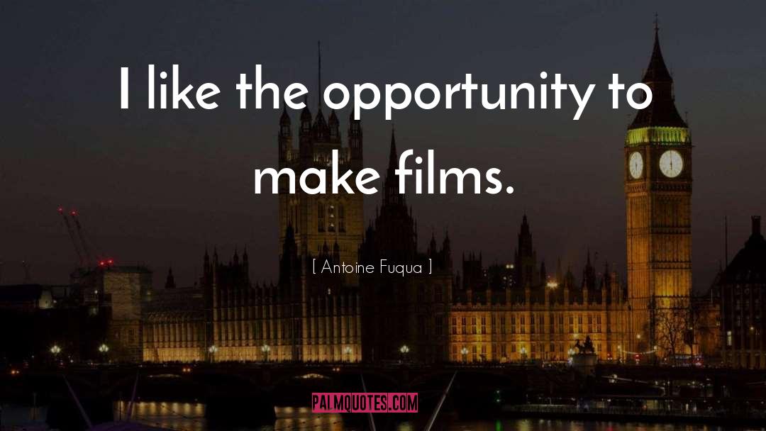 Antoine Fuqua Quotes: I like the opportunity to