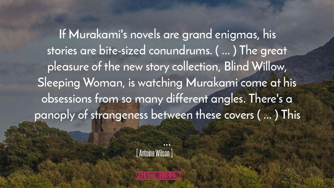 Antoine Wilson Quotes: If Murakami's novels are grand