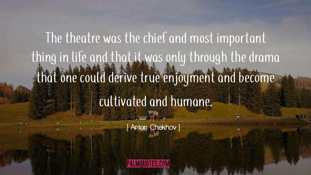 Anton Chekhov Quotes: The theatre was the chief