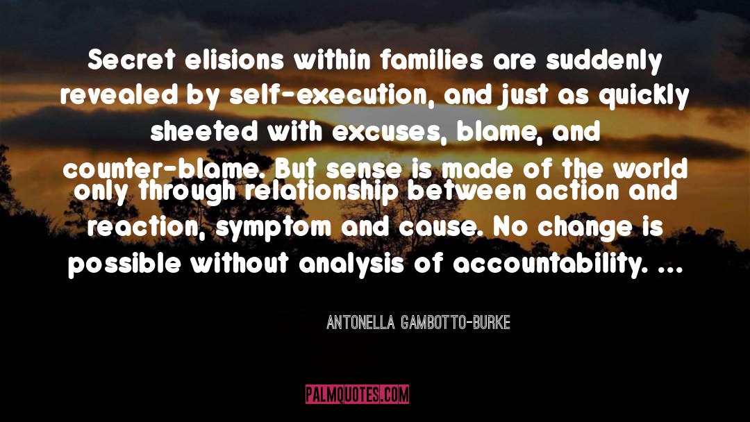 Antonella Gambotto-Burke Quotes: Secret elisions within families are