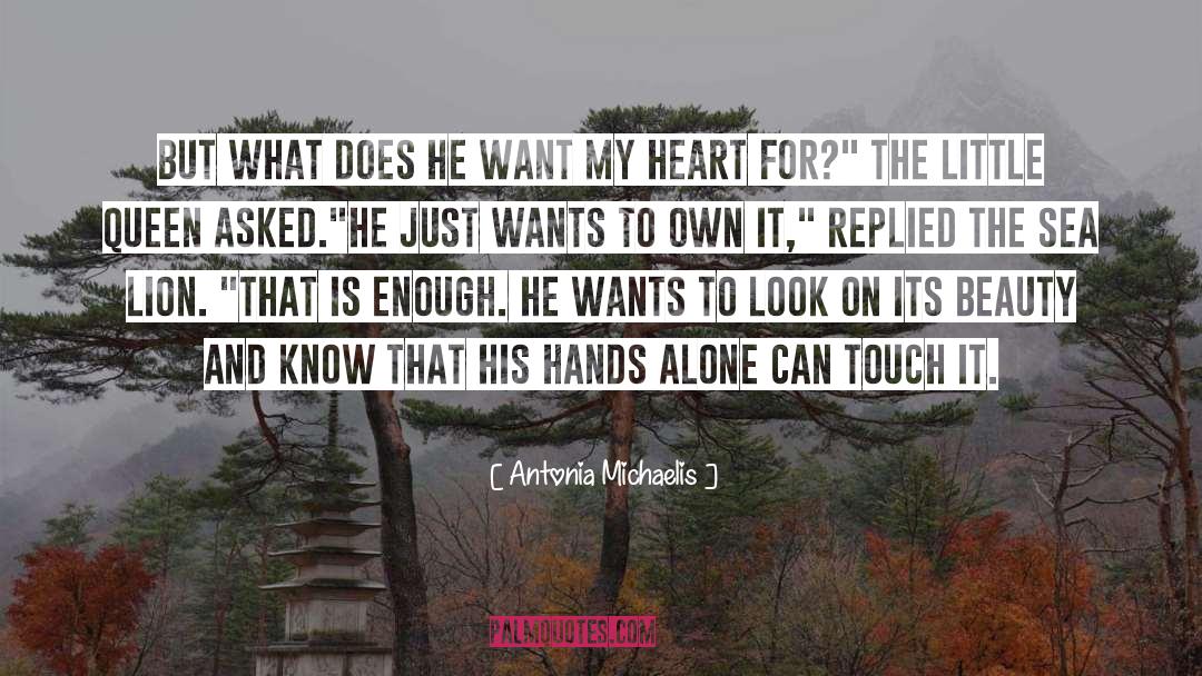 Antonia Michaelis Quotes: But what does he want