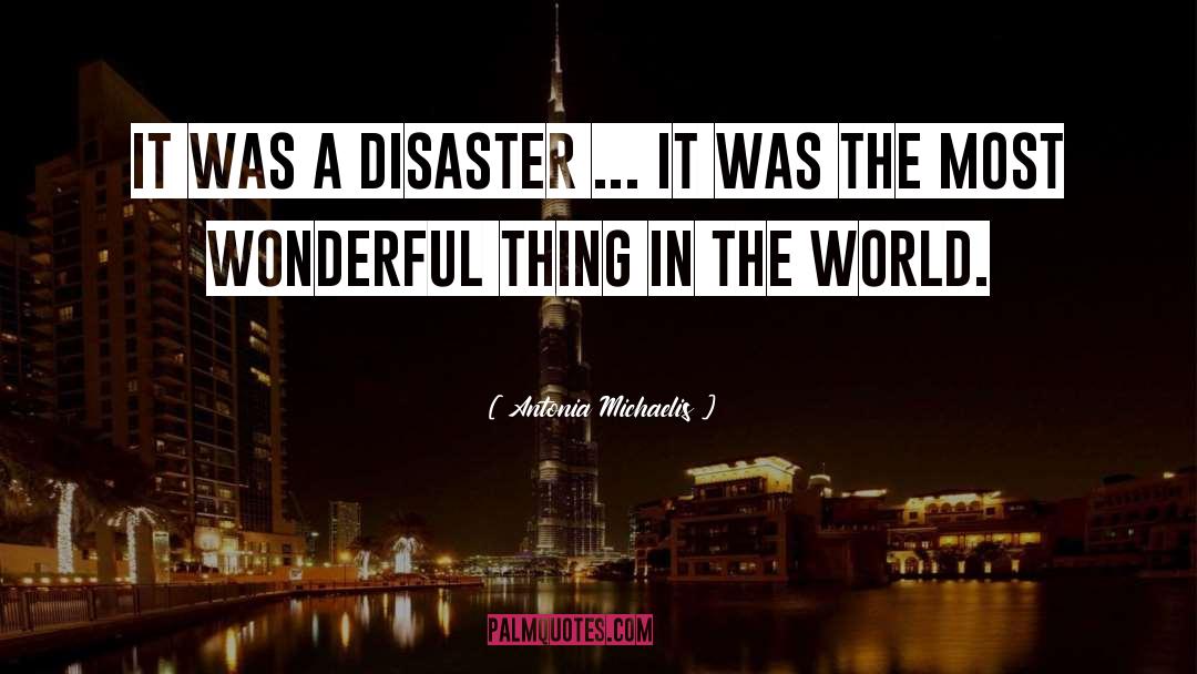 Antonia Michaelis Quotes: It was a disaster ...