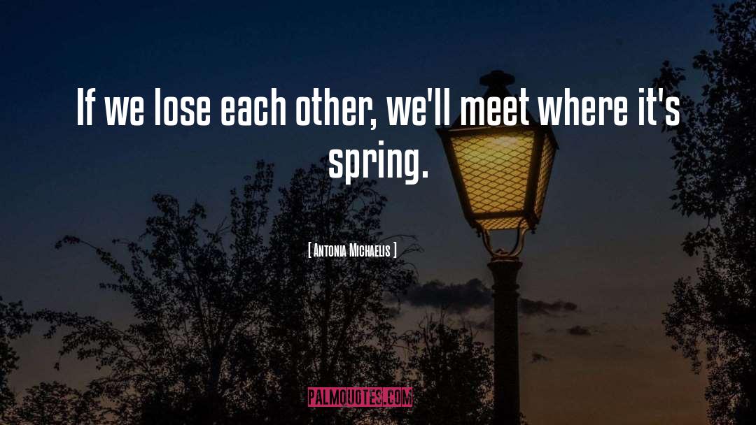 Antonia Michaelis Quotes: If we lose each other,