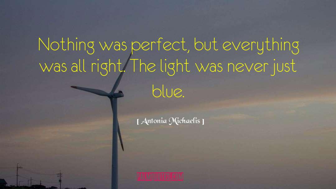 Antonia Michaelis Quotes: Nothing was perfect, but everything