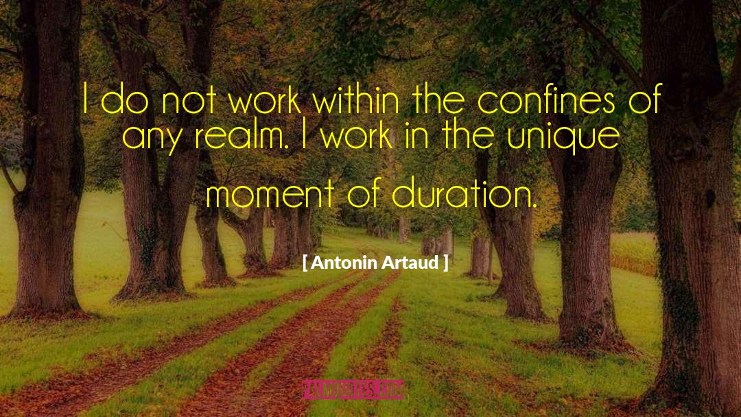 Antonin Artaud Quotes: I do not work within
