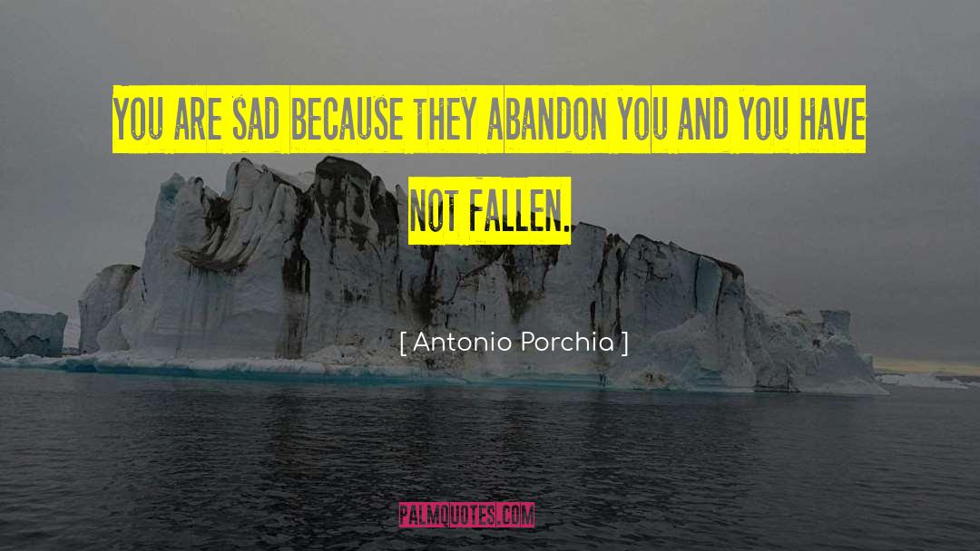 Antonio Porchia Quotes: You are sad because they