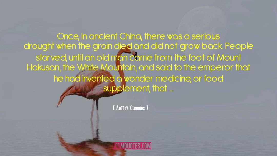 Antony Cummins Quotes: Once, in ancient China, there
