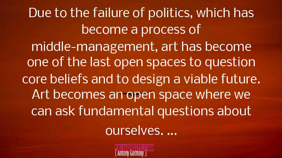 Antony Gormley Quotes: Due to the failure of