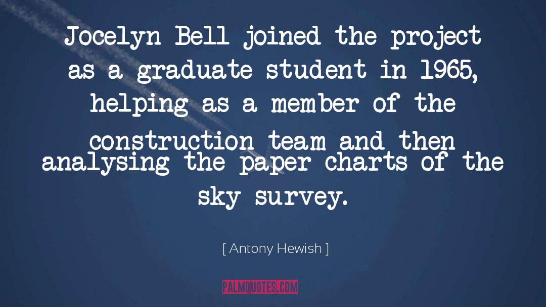 Antony Hewish Quotes: Jocelyn Bell joined the project