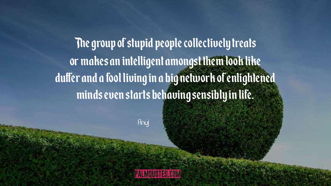 Anuj Quotes: The group of stupid people