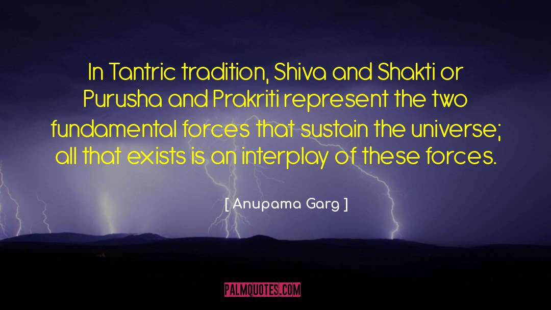 Anupama Garg Quotes: In Tantric tradition, Shiva and
