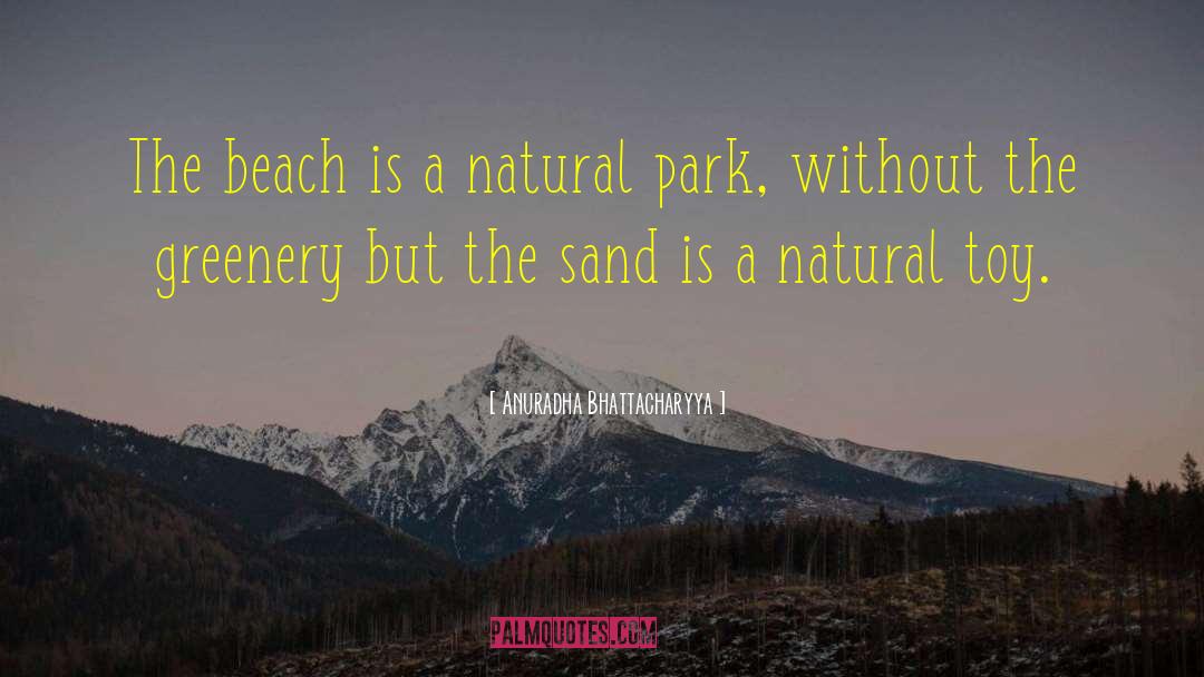 Anuradha Bhattacharyya Quotes: The beach is a natural