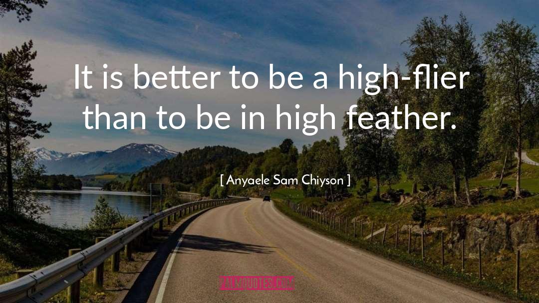 Anyaele Sam Chiyson Quotes: It is better to be