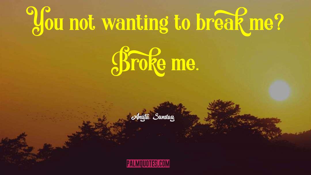 Anyta Sunday Quotes: You not wanting to break