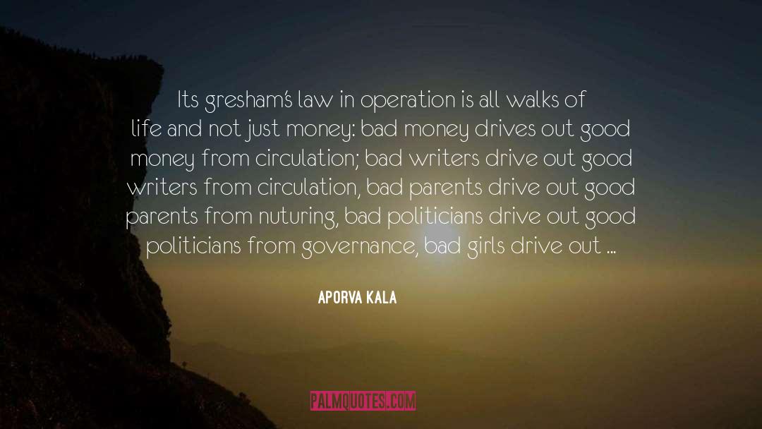 Aporva Kala Quotes: Its gresham's law in operation