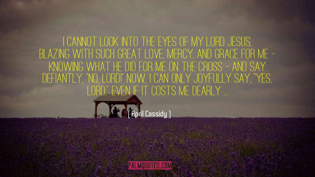 April Cassidy Quotes: I cannot look into the