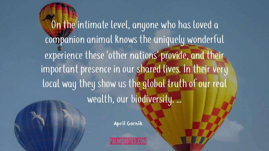 April Gornik Quotes: On the intimate level, anyone