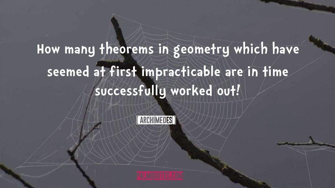 Archimedes Quotes: How many theorems in geometry