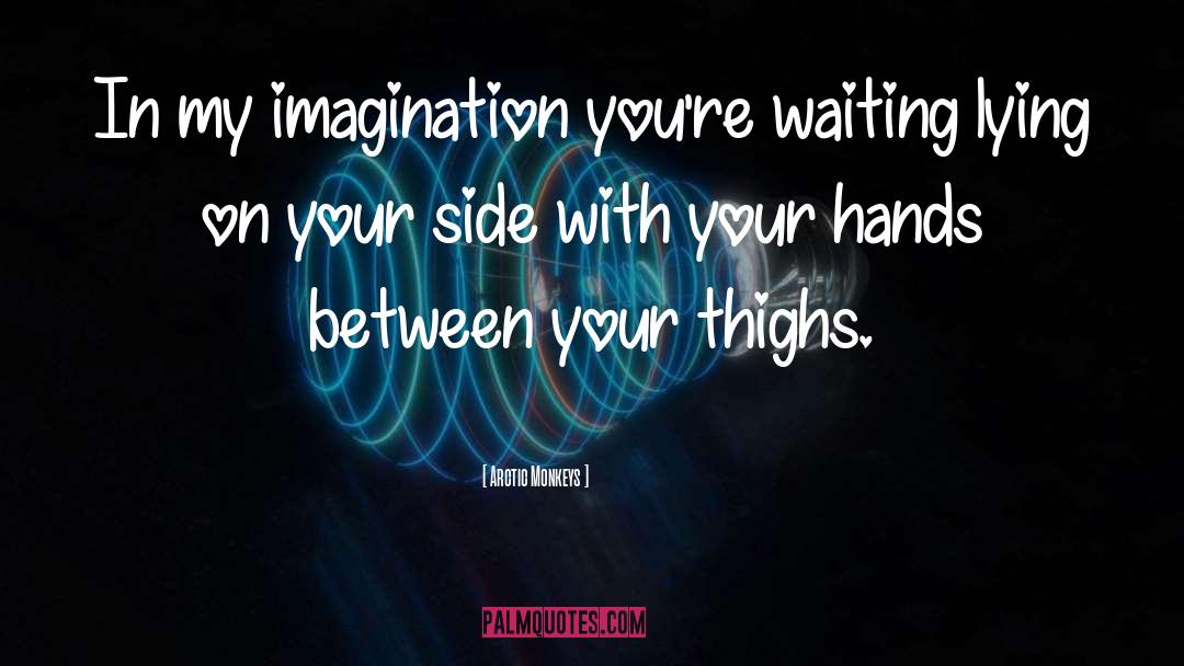 Arctic Monkeys Quotes: In my imagination you're waiting