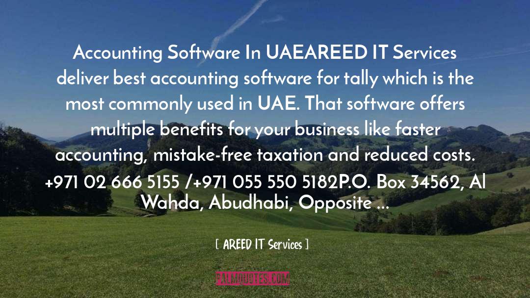 AREED IT Services Quotes: Accounting Software In UAE<br /><br