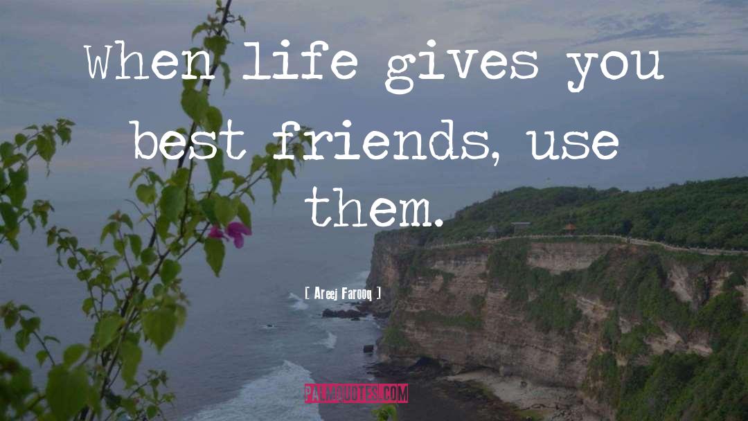 Areej Farooq Quotes: When life gives you best
