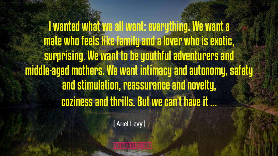 Ariel Levy Quotes: I wanted what we all