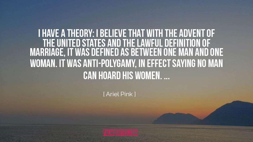 Ariel Pink Quotes: I have a theory: I